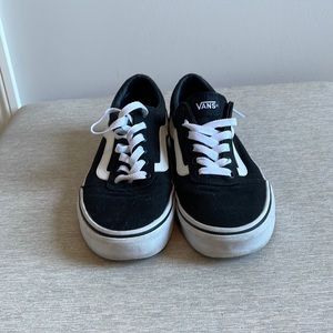 Worn once. Black Vans off the wall